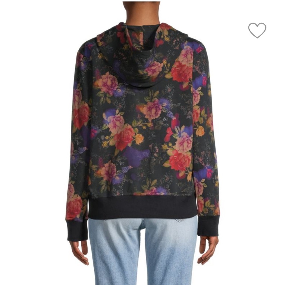Johnny Was Los Angeles Bossa Nova floral Zip Up Sweater - Picture 8 of 8